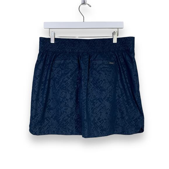 Orvis Womens Embossed Skort Size M Skirt Pull On Pockets Blue Hiking Active - Picture 2 of 8